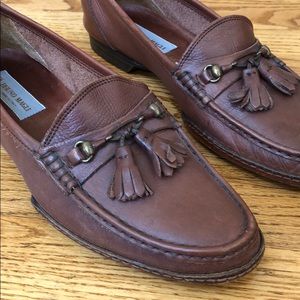 Bruno Magli Brown Leather Loafers 9-1/2 M